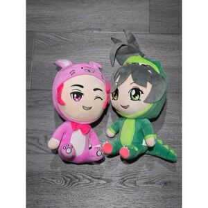 Lot of 2 Inquisitor Master Sleepover Edition: Zach and Jade 10" Plush
